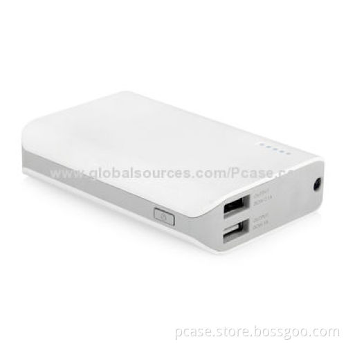 Power Bank for Smart Mobile Phones, 1,000/2,100mA Output Current, 6,000mAh Battery Capacity